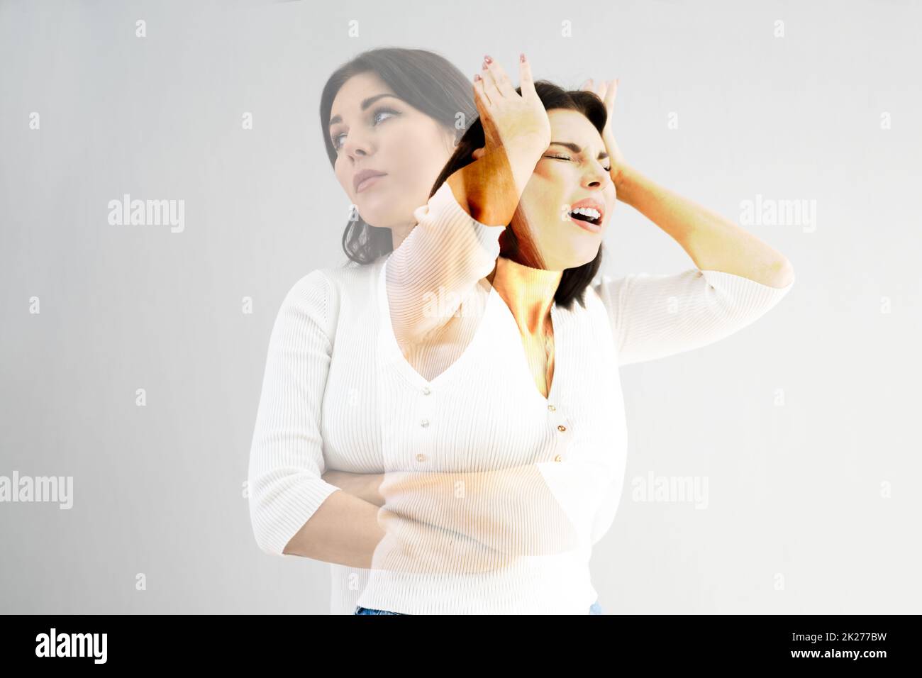 Mental Health Stress And Disorder Stock Photo - Alamy