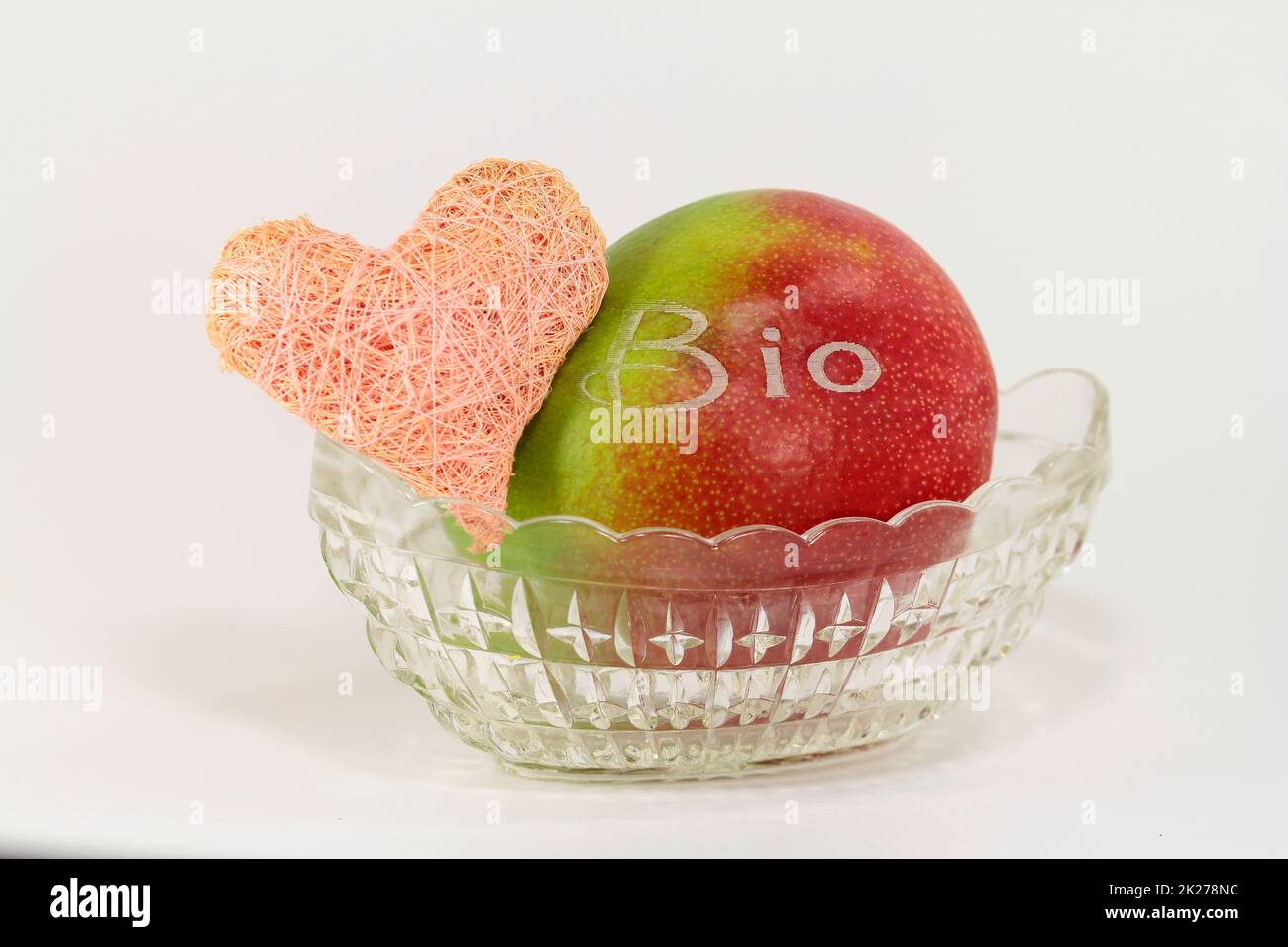 my heart belongs to mango fruits Stock Photo