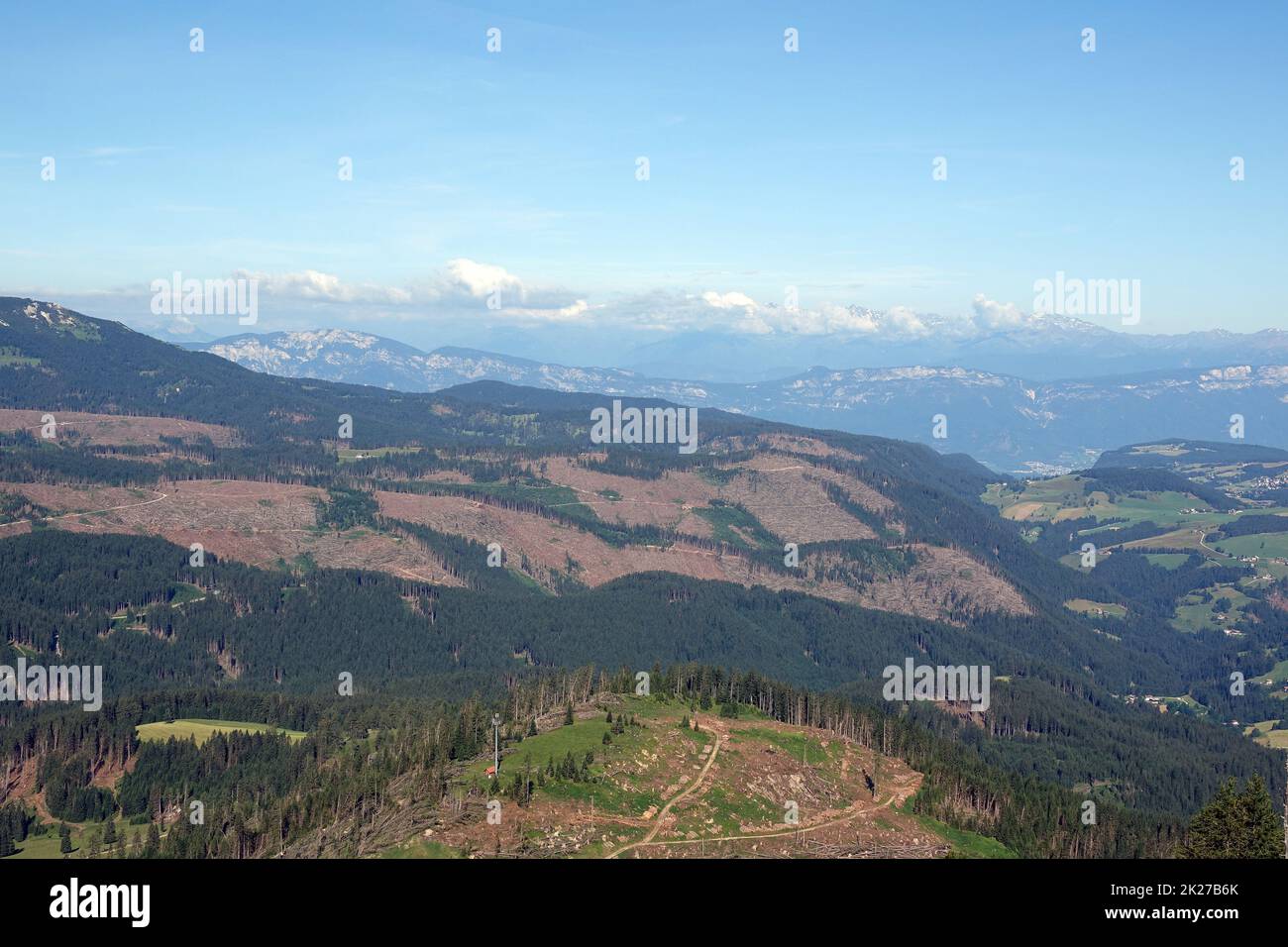 Landschaft bei Obereggen Stock Photo