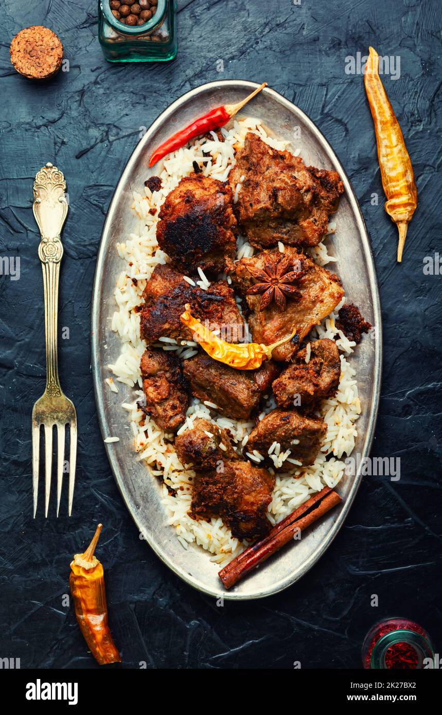 Pork vindaloo, a popular Indian dish Stock Photo Alamy