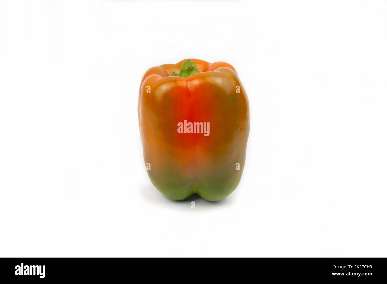 sweet orange pepper isolated on white background Stock Photo