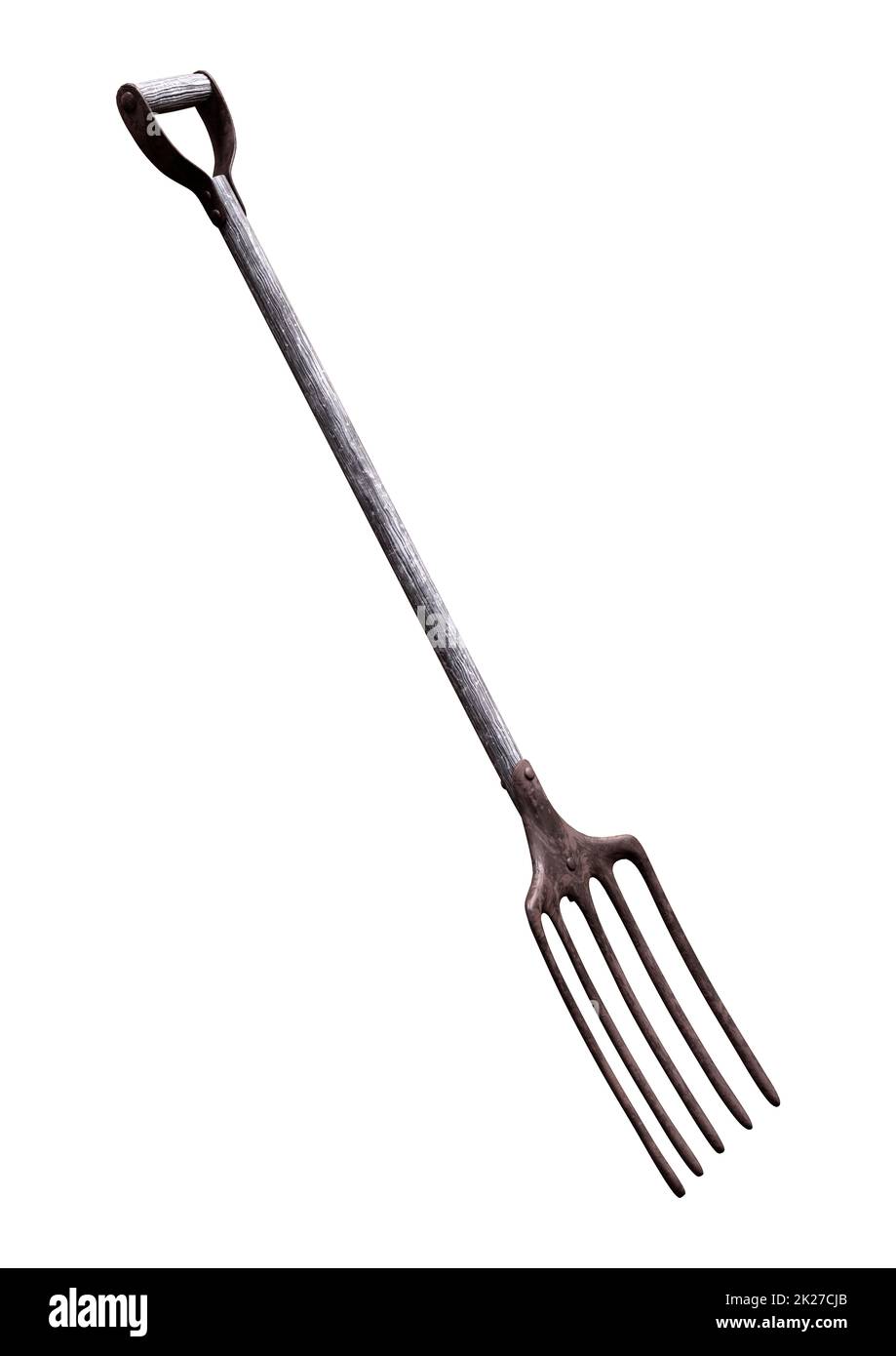 3D Rendering Pitch Fork on White Stock Photo Alamy