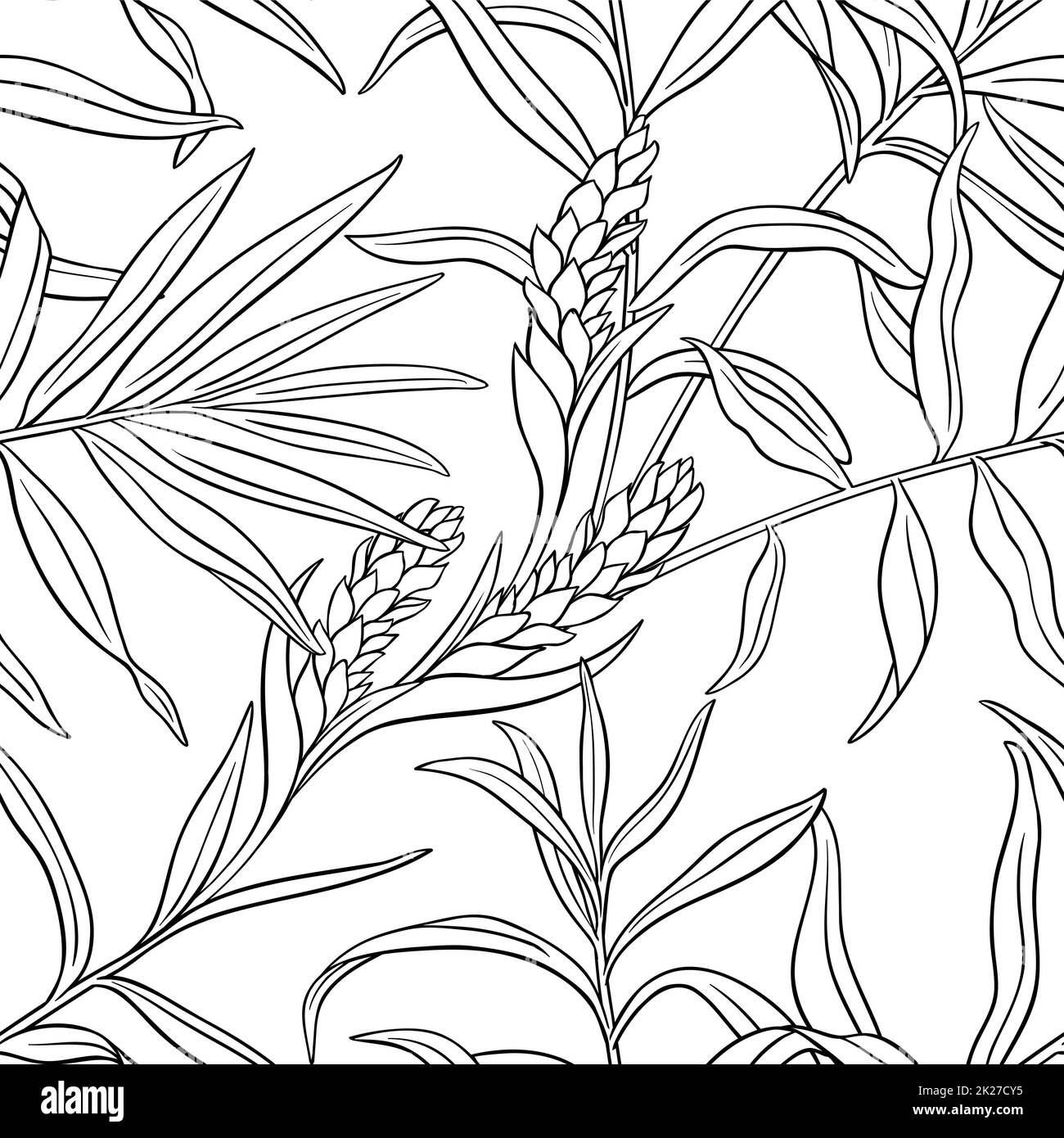 ginger seamless pattern Stock Photo