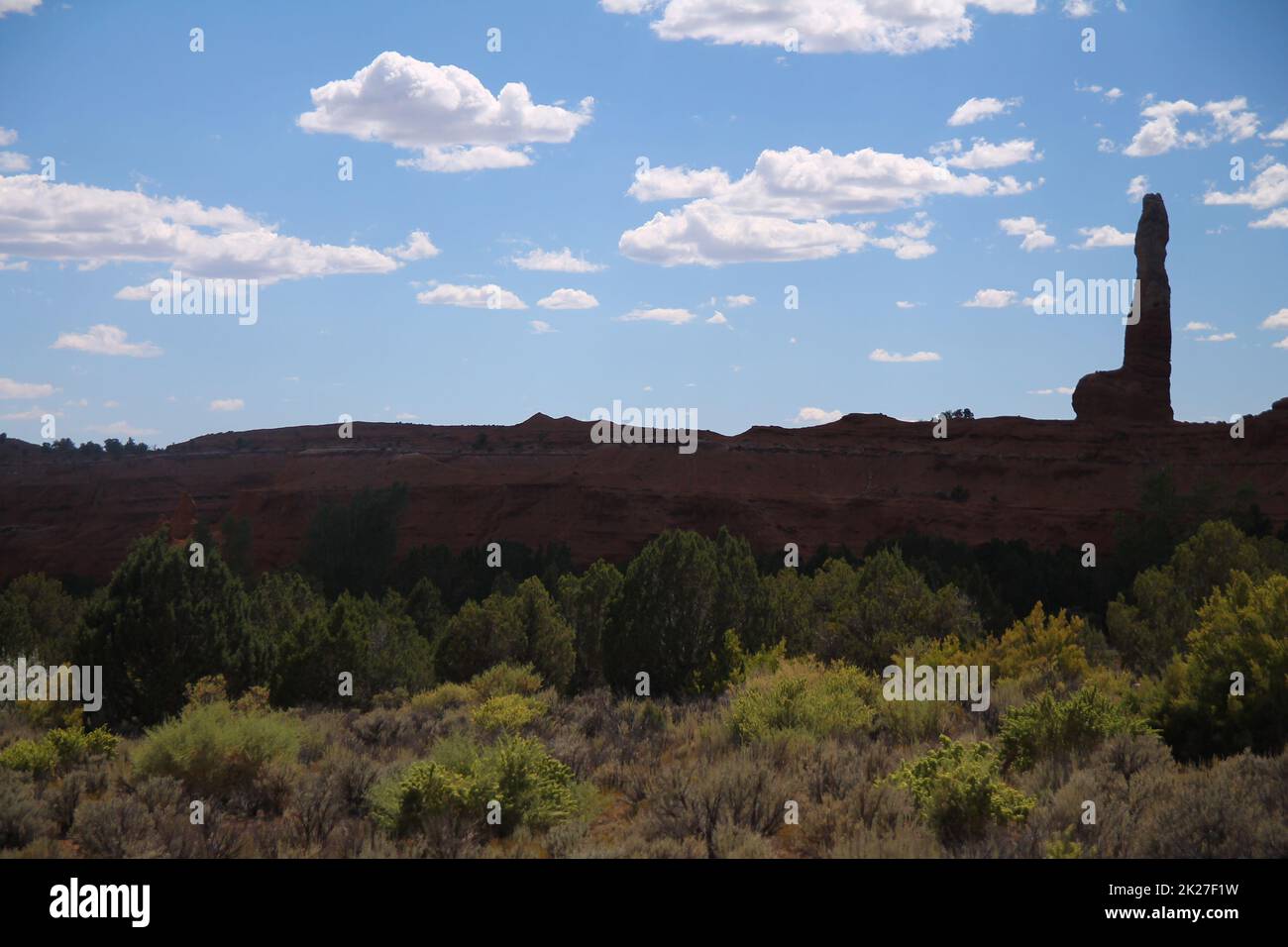 A view of the panorama around the Kodachrome Basin State Park Stock Photo