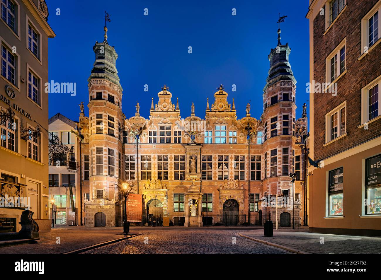 Poland, Gdansk - Mannerist Great Armoury, Gdansk Old Town Stock Photo