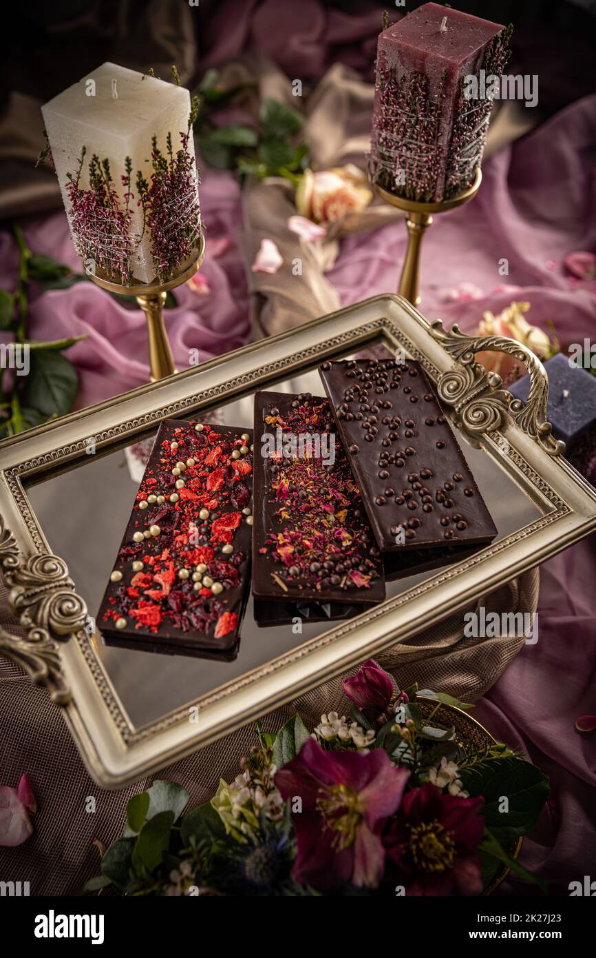 Assorted chocolate bars Stock Photo Alamy