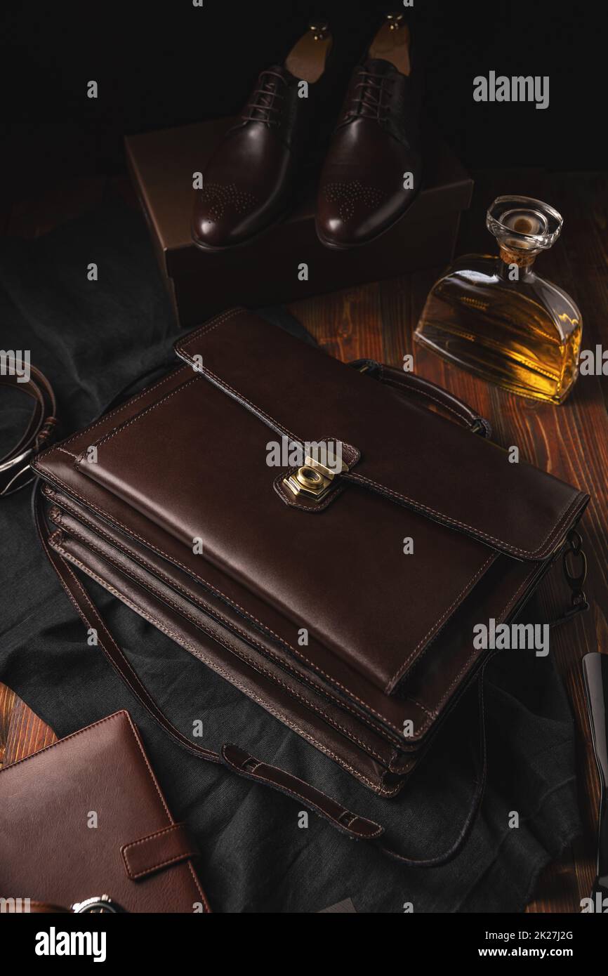 Leather bag men hi-res stock photography and images - Alamy
