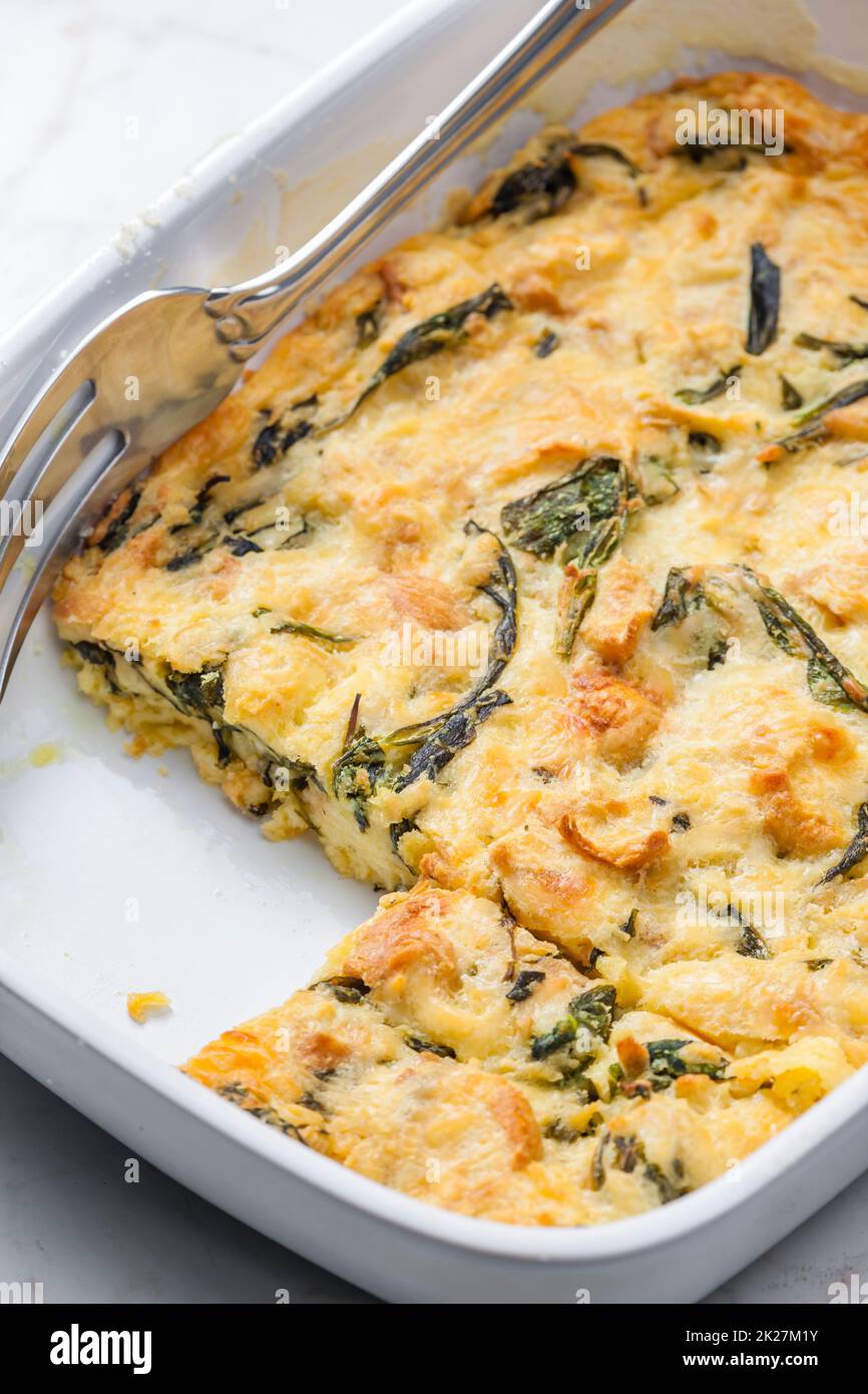 still life of stuffing with spinach Stock Photo Alamy