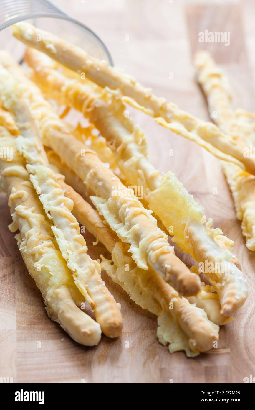 homemade cheese sticks in a glass Stock Photo Alamy