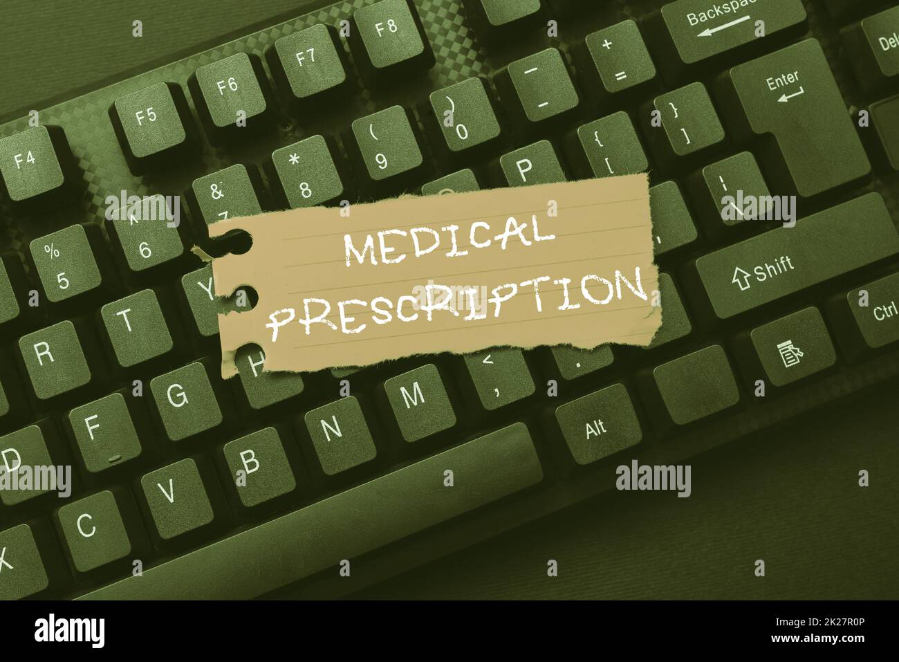 Text showing inspiration Medical Prescription. Concept meaning