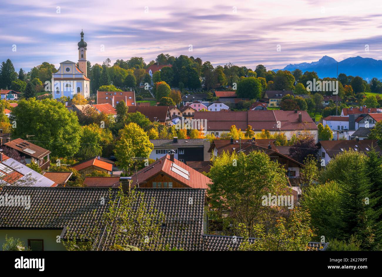 City of Murnau in Bavaria Stock Photo