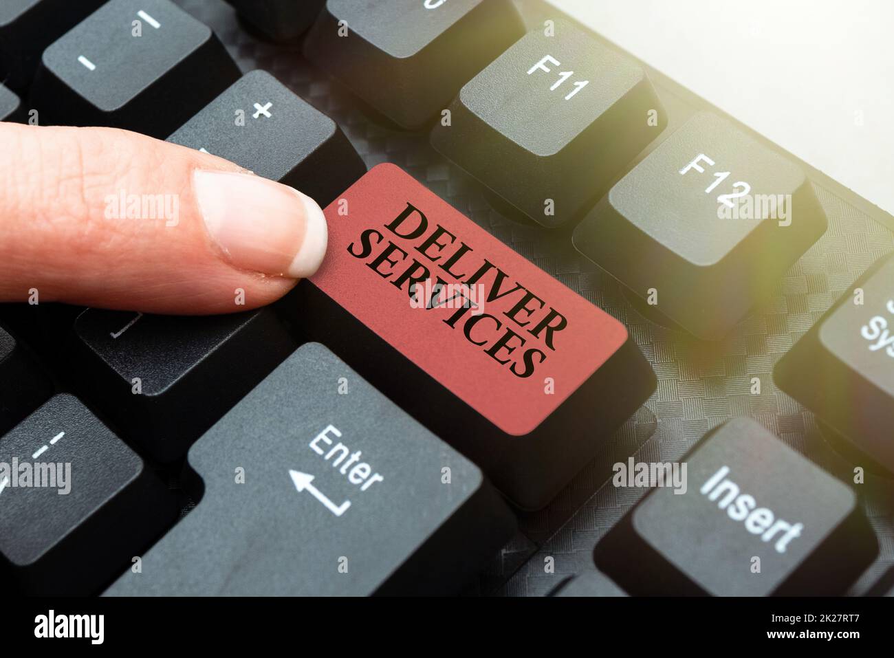 Conceptual display Deliver Services. Concept meaning sending any kind of assistance or products to an area Writing Online Research Text Analysis, Transcribing Recorded Voice Email Stock Photo