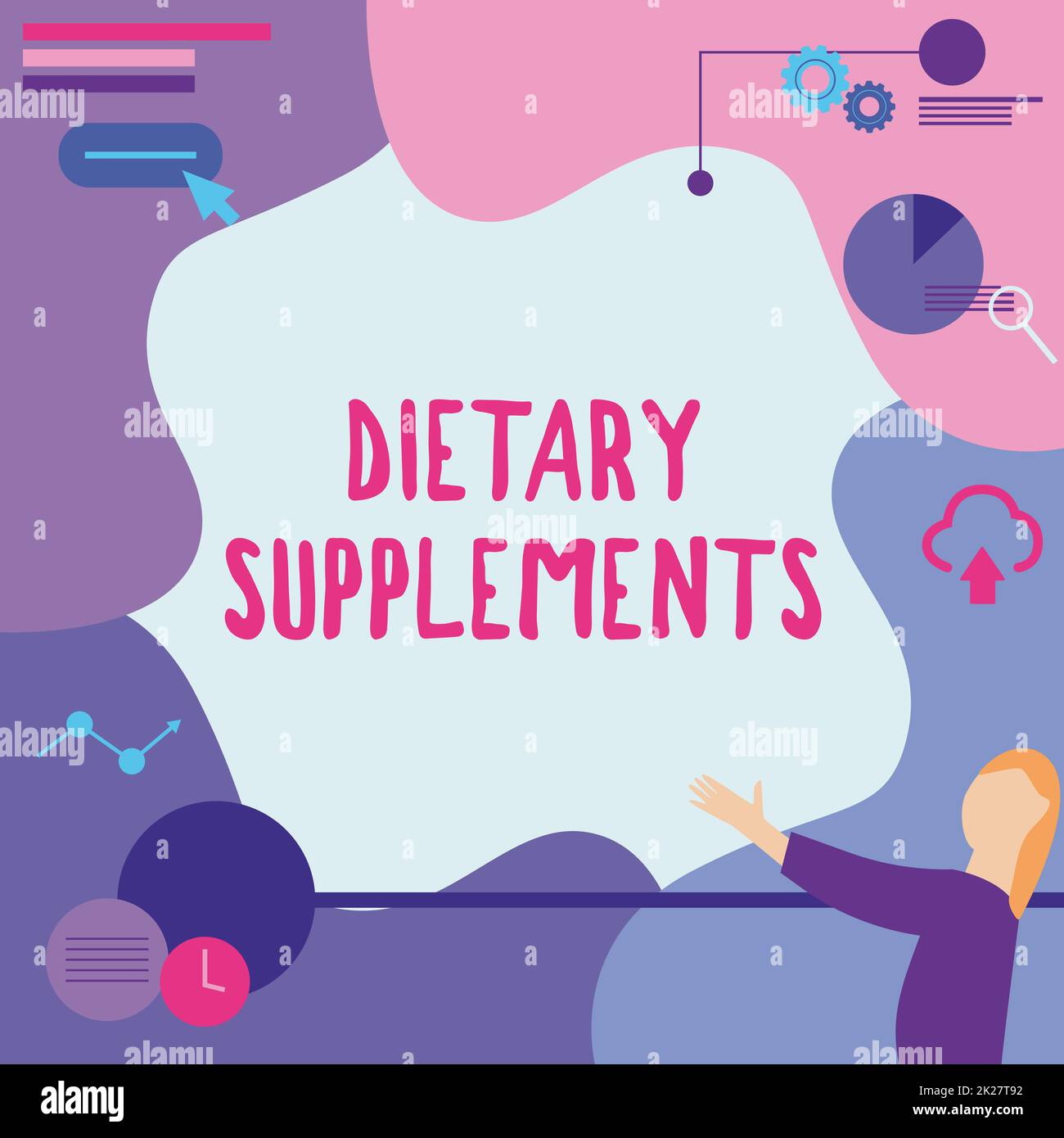 Writing displaying text Dietary Supplements. Business showcase product