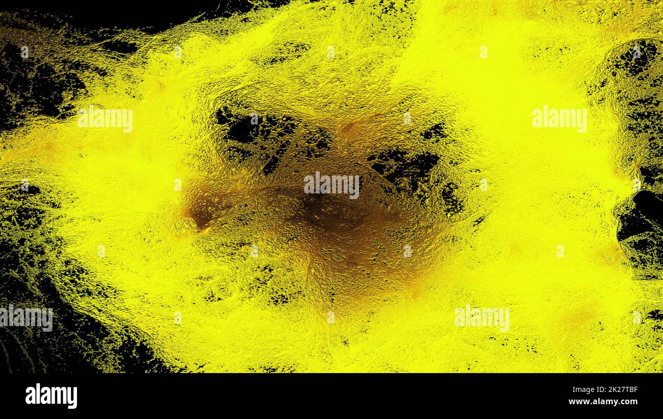 Frozen blob of metal with tracery drawing Stock Photo - Alamy