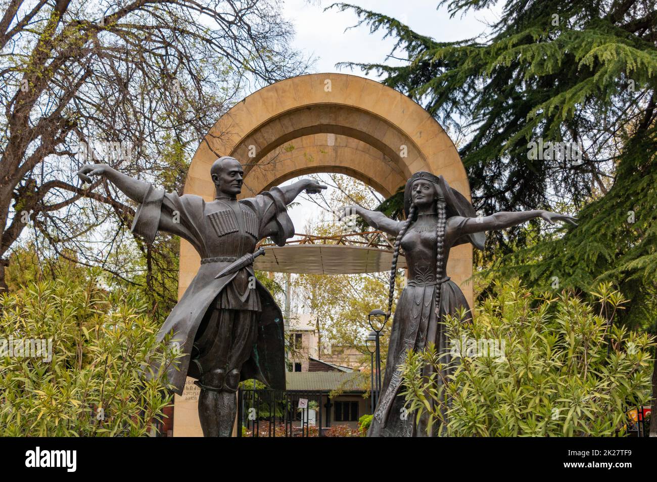 Roses Park Statue in Tbilisi Stock Photo - Alamy