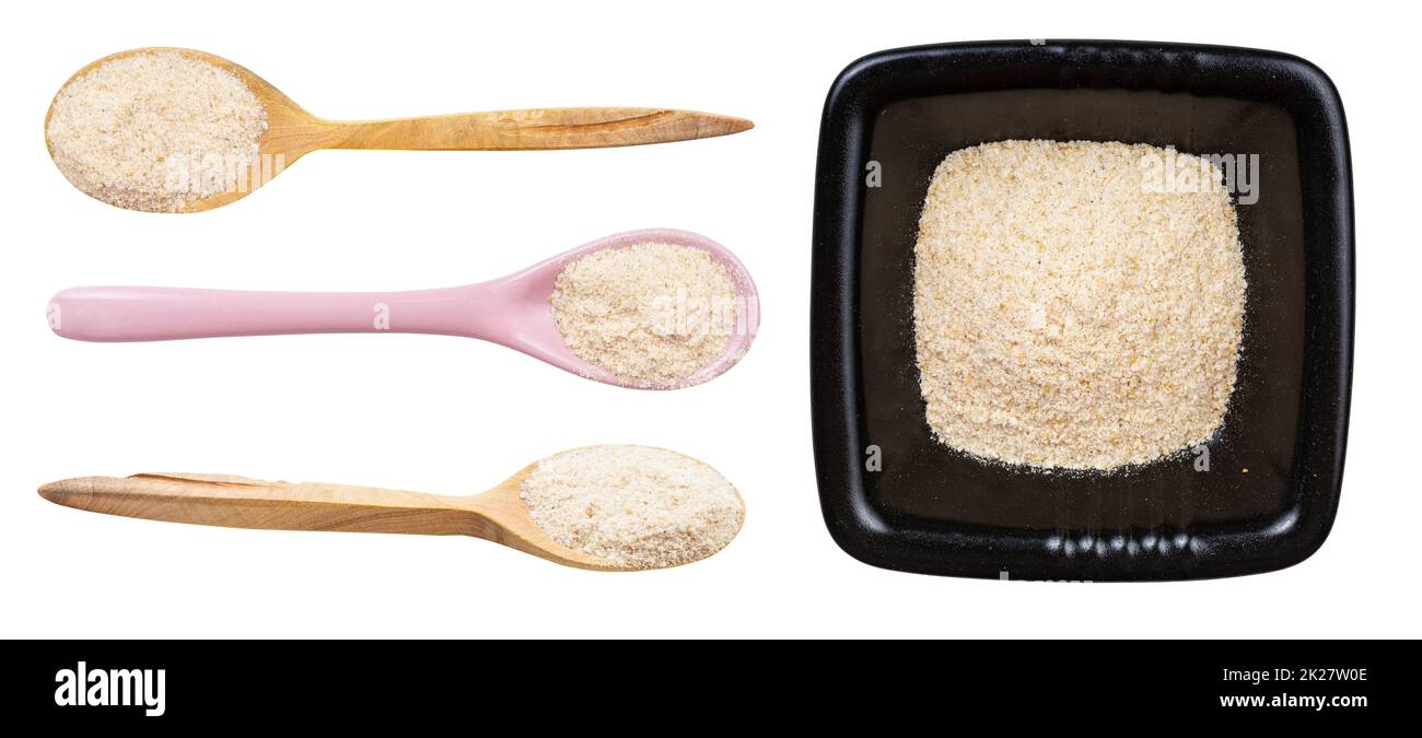 set of various ground asafetida isolated on white Stock Photo Alamy