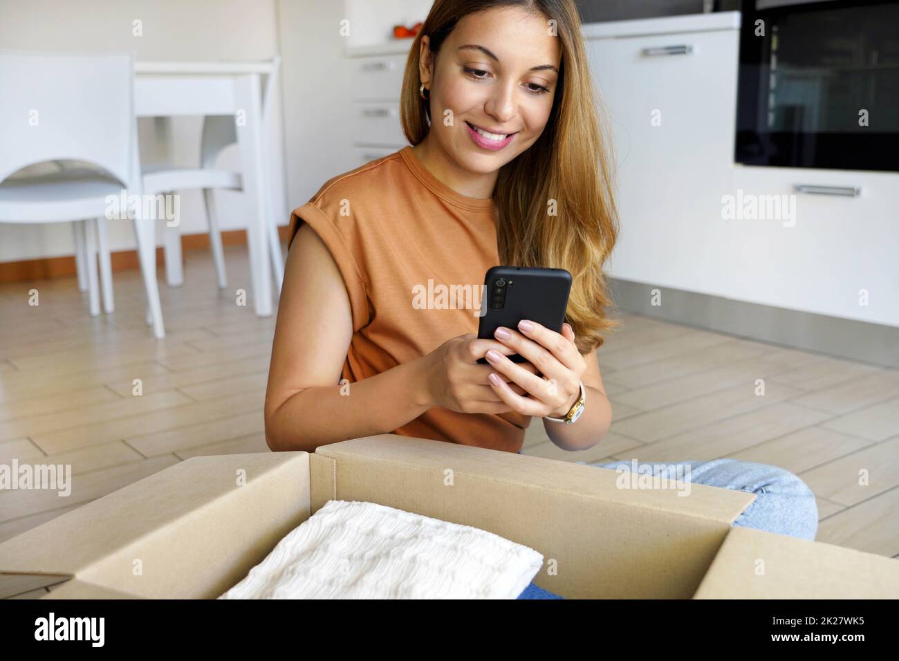 Packages clothing hi-res stock photography and images - Alamy