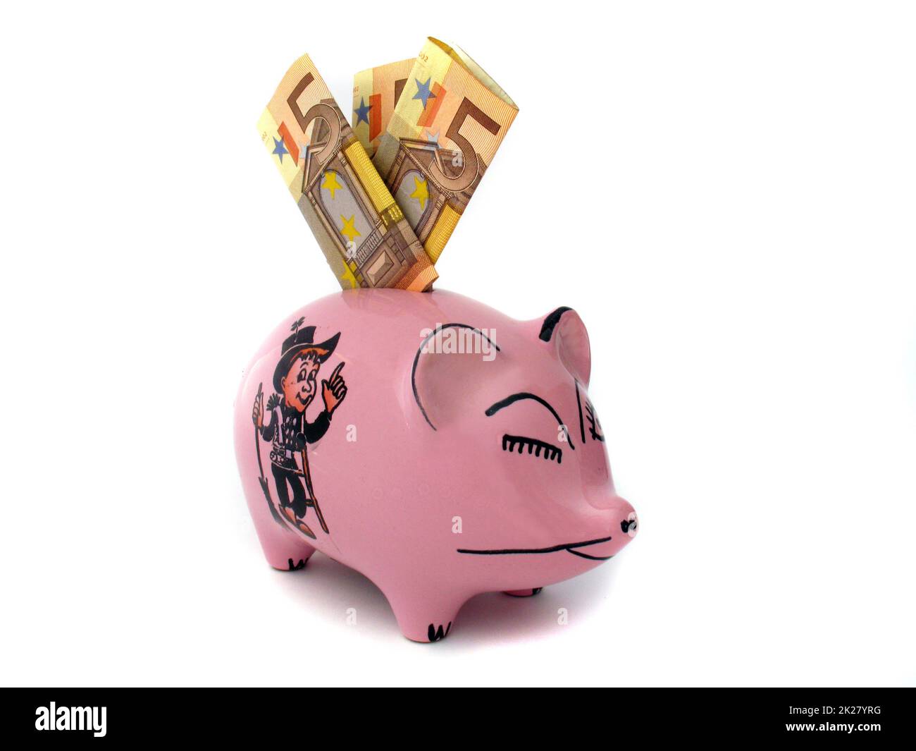 Photo of a piggy bank as a symbol for saving. bank, money, banking. Stock Photo