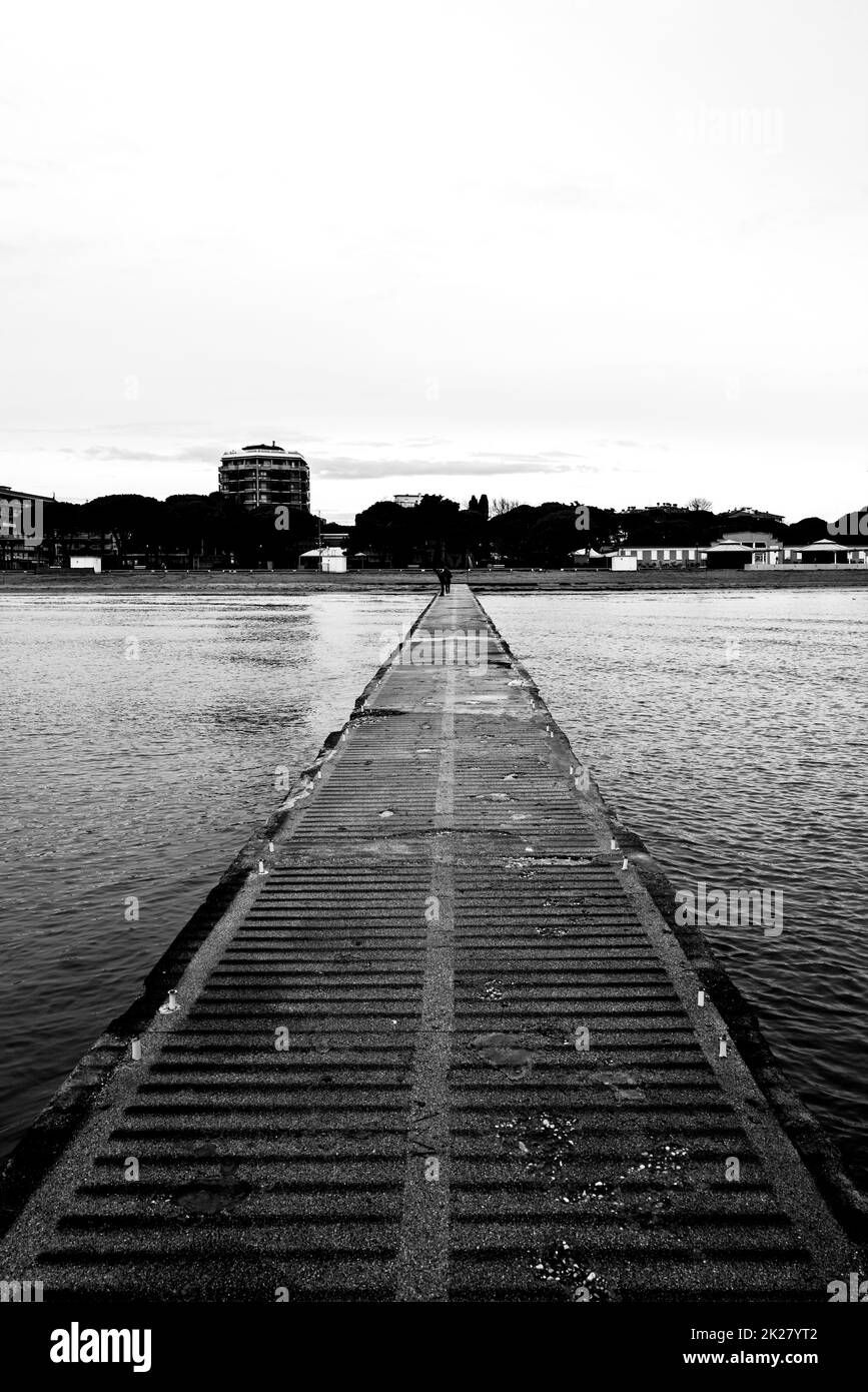Old Concrtete Jetty Stock Photo Alamy