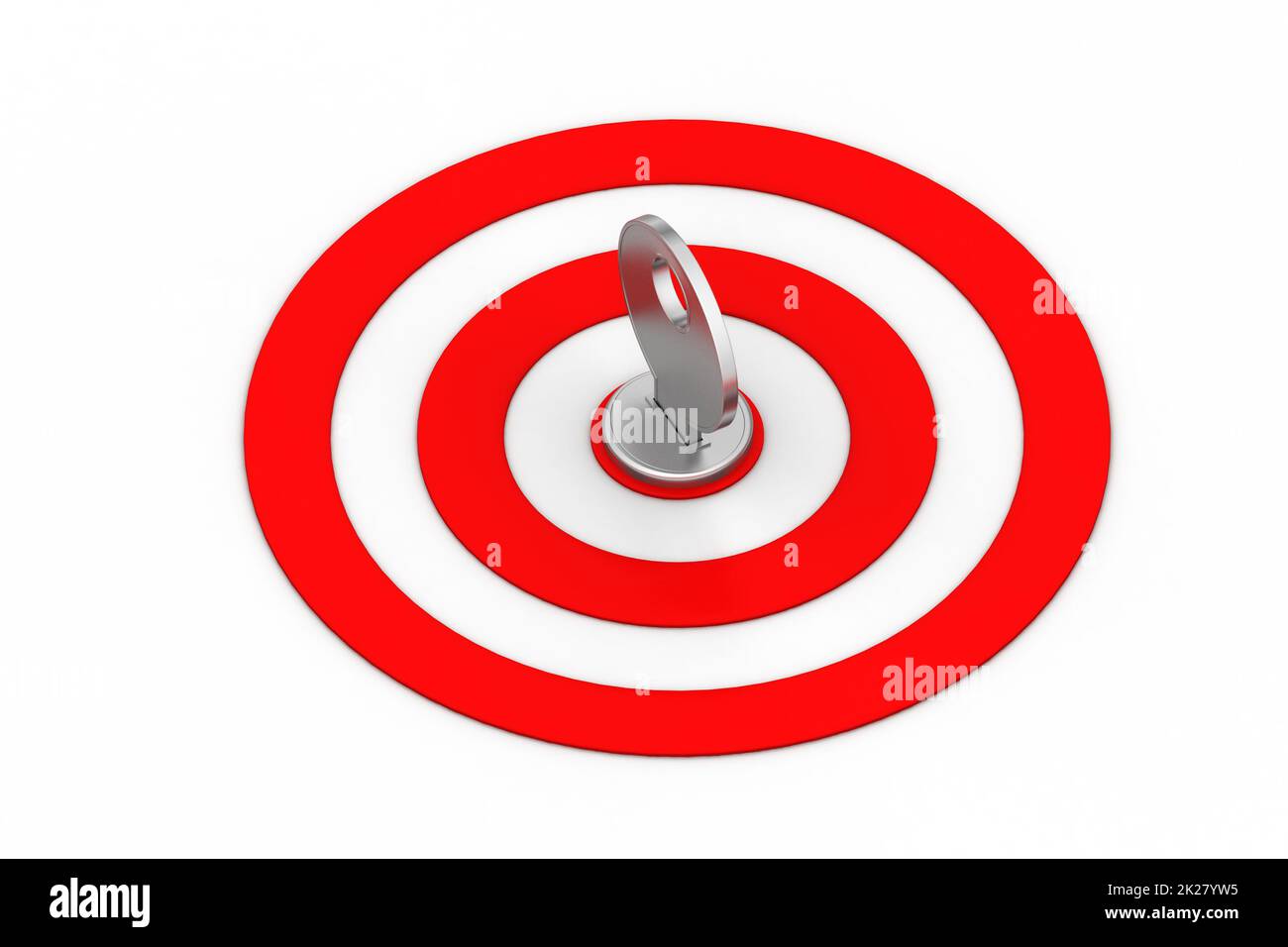 Target icon with lock Stock Photo Alamy