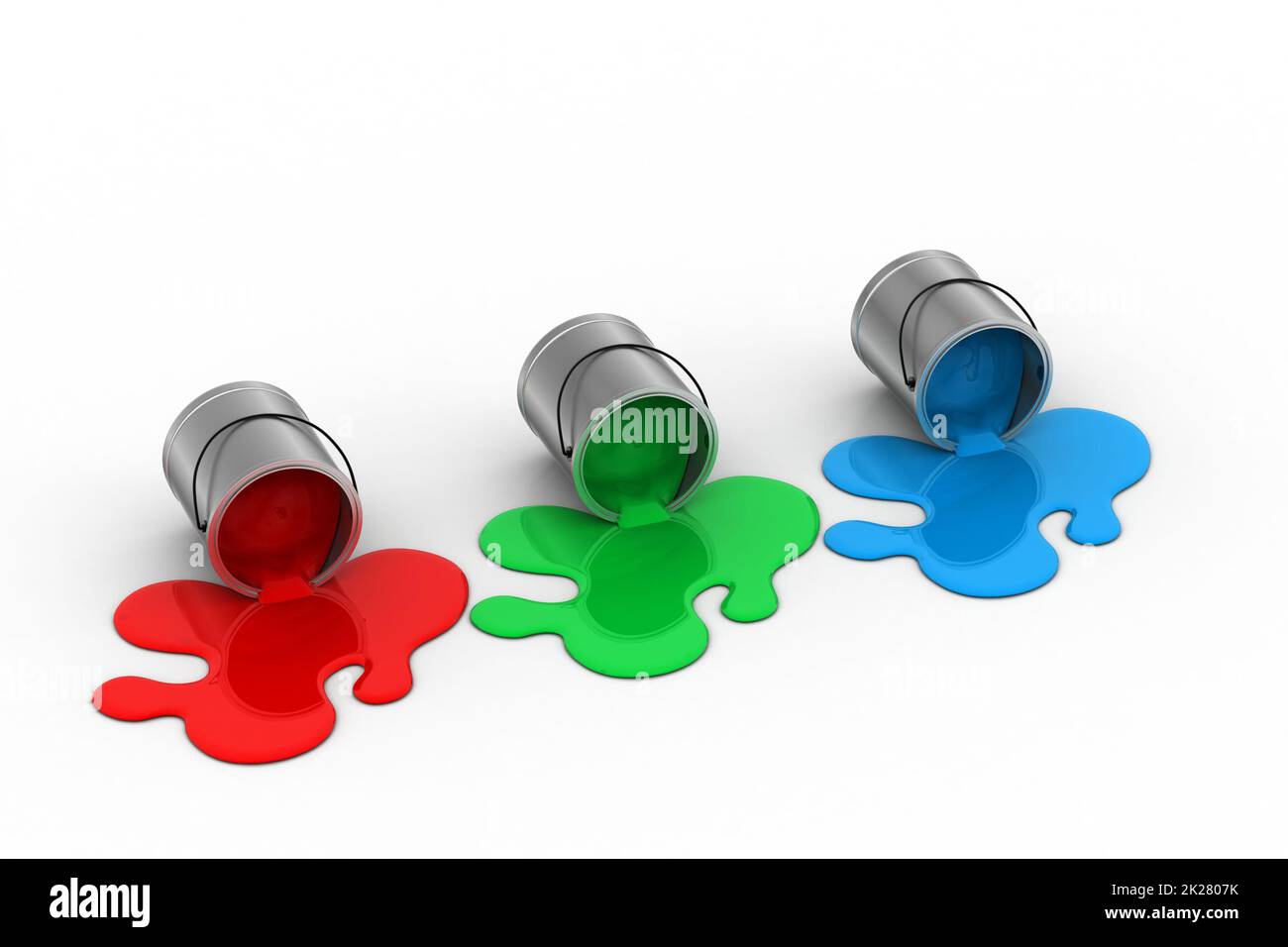 Paint can spilled Stock Photo Alamy