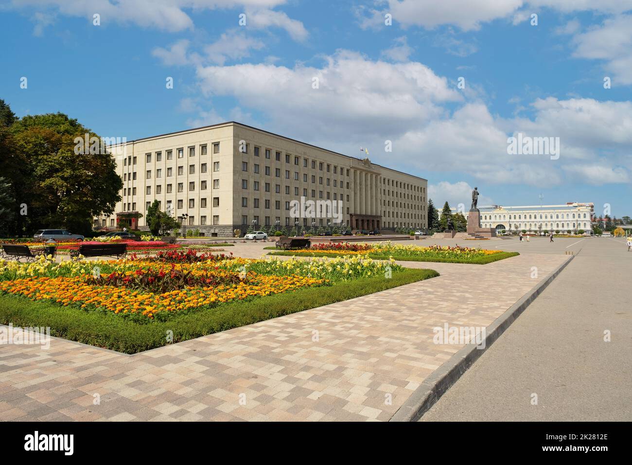 Lenin Square in the city of Stavropol, Russia - August 17, 2022 Stock Photo