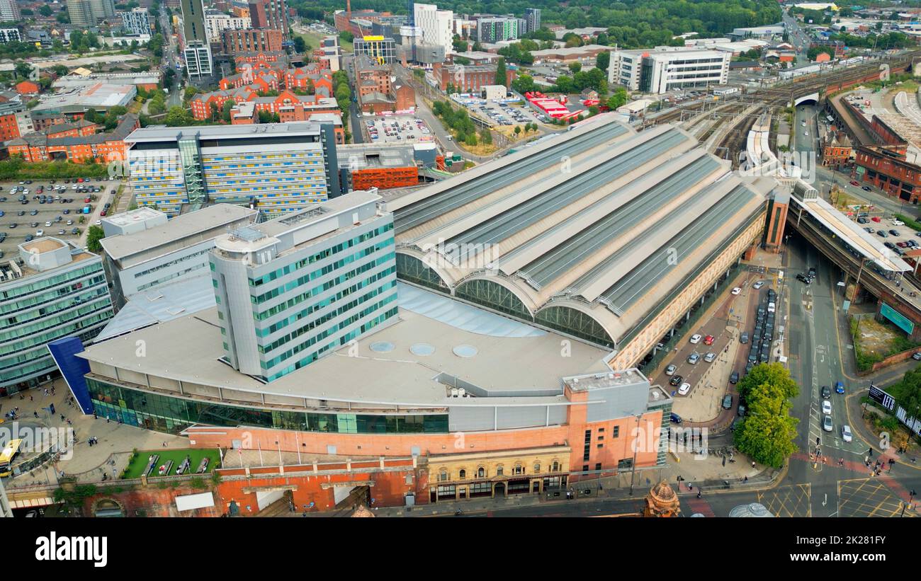 Manchester Piccadilly train station from above - MANCHESTER, UK