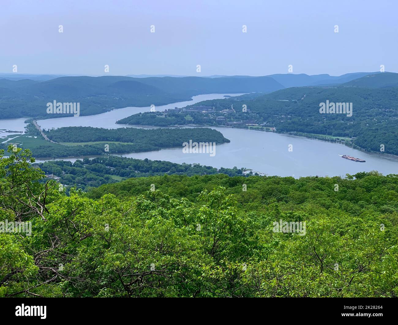 Cold Springs panorama from the top of Breakneck Ridge in upstate New