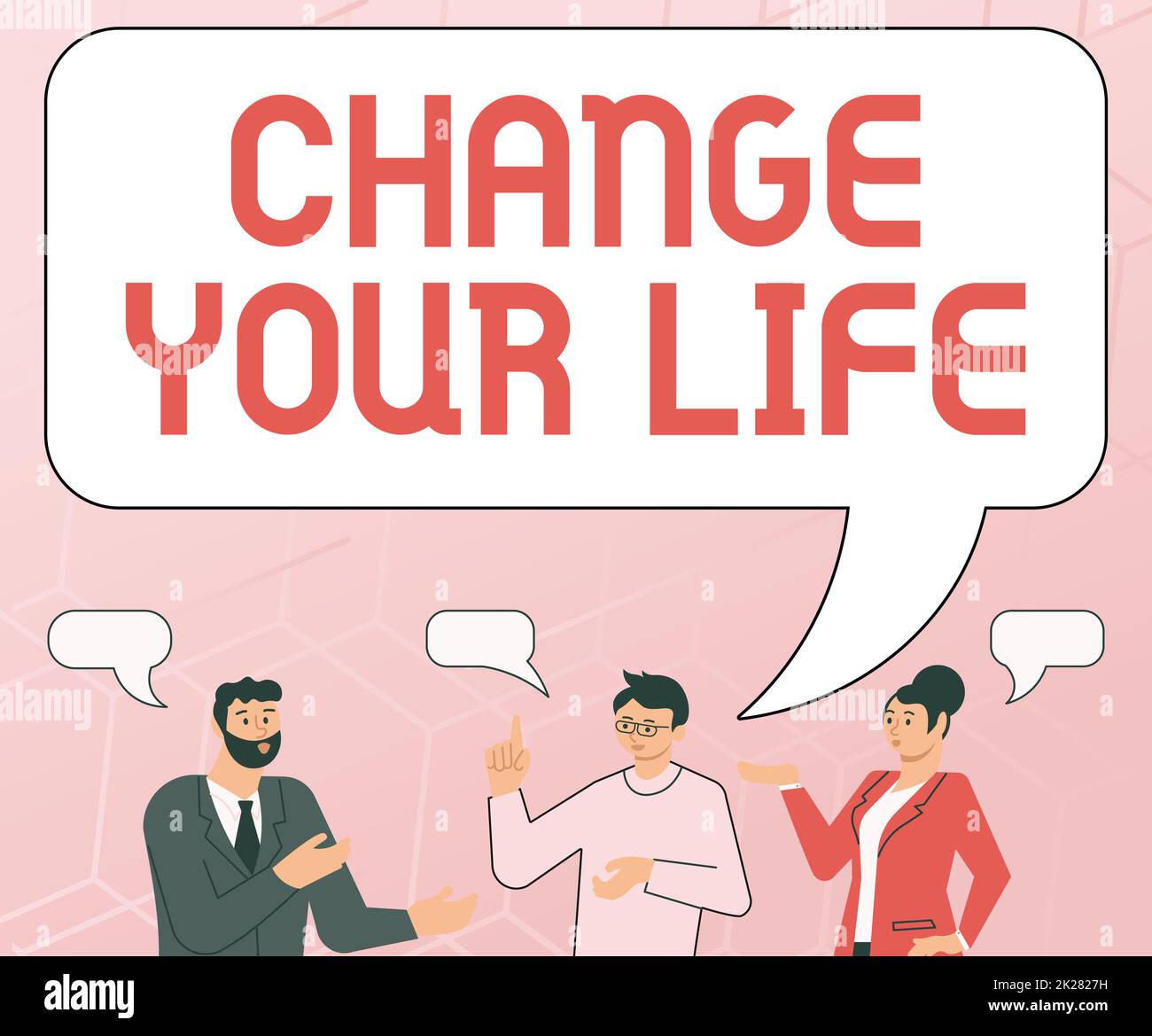 Text caption presenting Change Your Life. Business showcase inspirational advice to improve