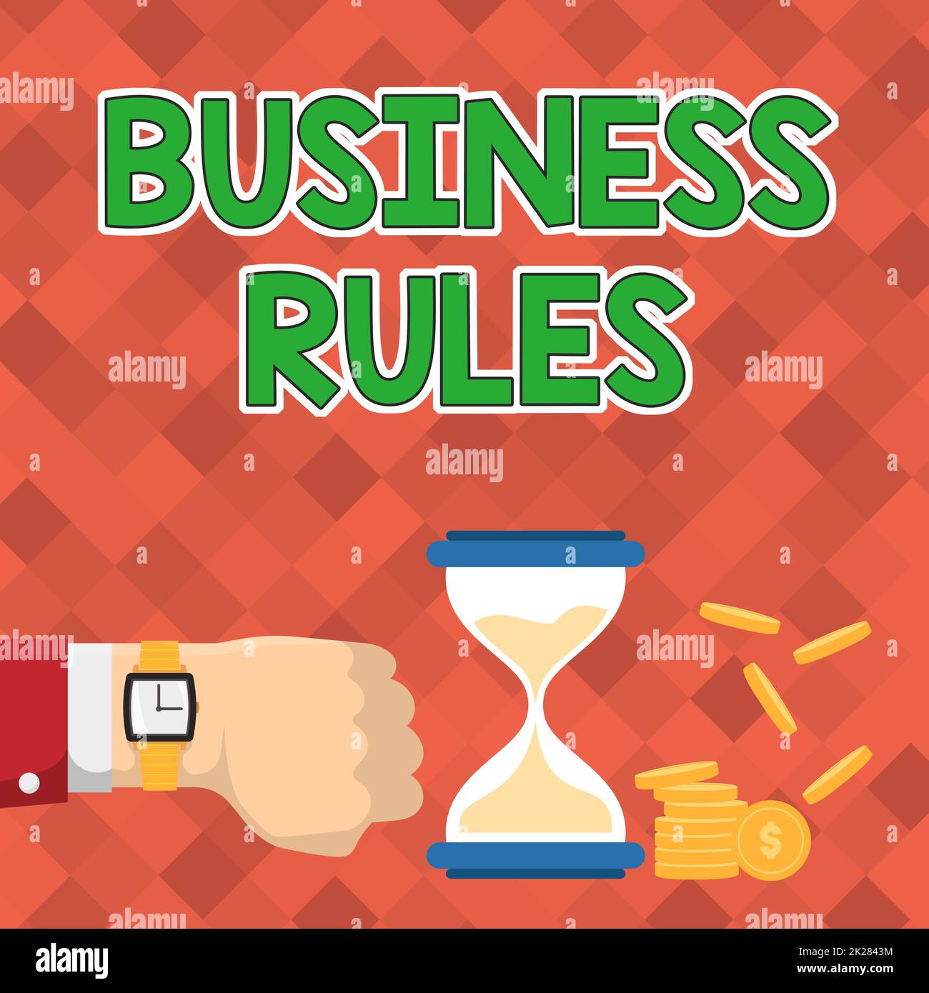 Sign displaying Business Rules. Business idea a specific directive that constrains or defines a