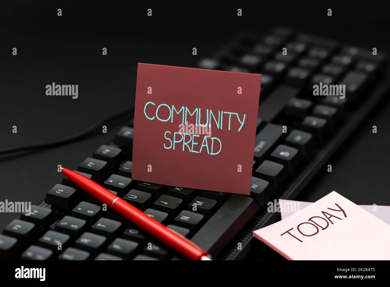 Text showing inspiration Community Spread. Business overview