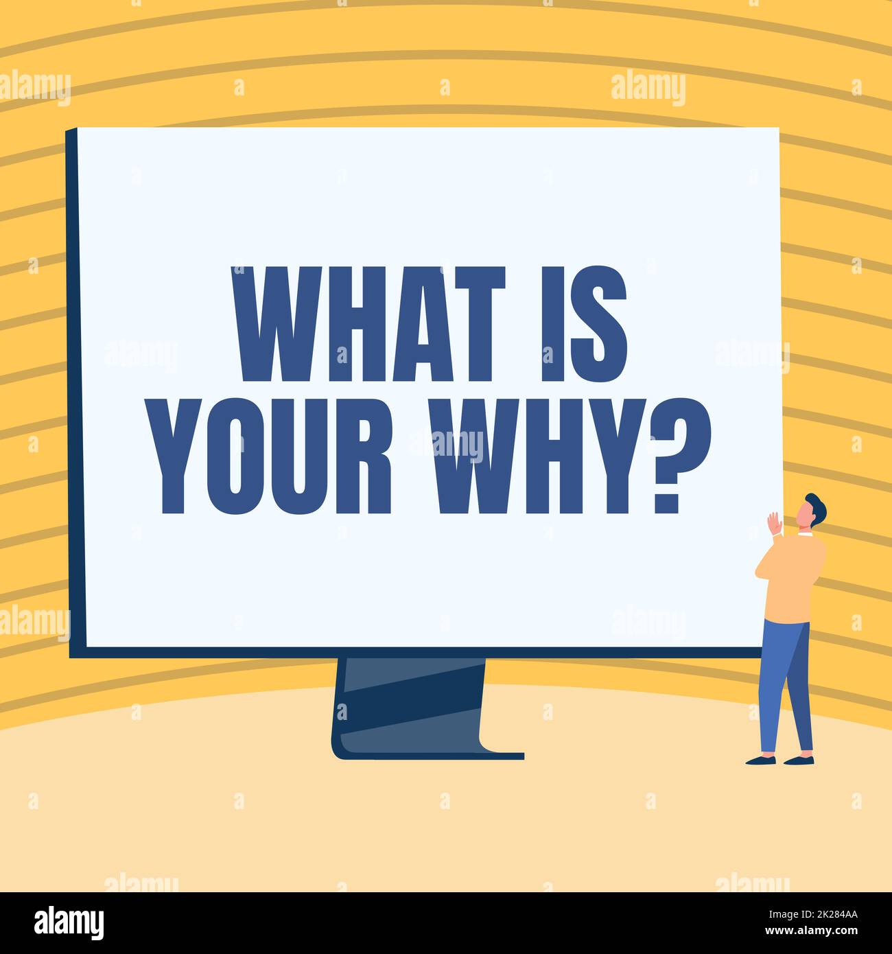 Text sign showing What Is Your Why Question. Concept What Is