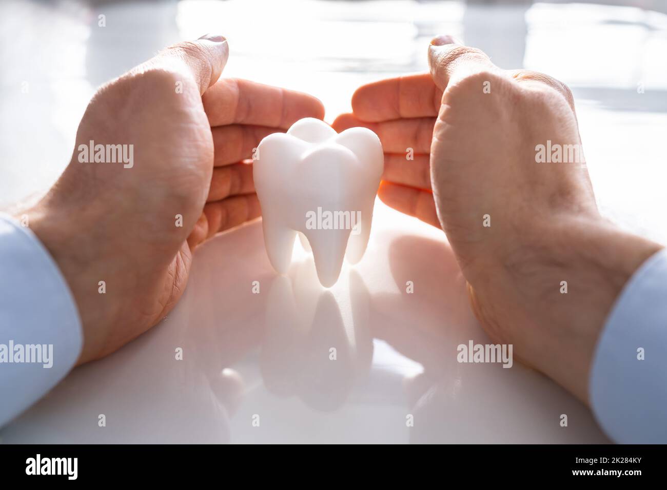 Dental Tooth Insurance And Replace Enamel Service Stock Photo Alamy