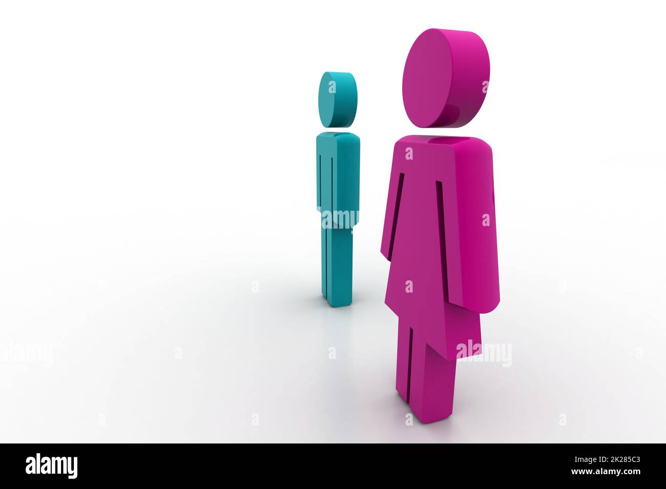 3d man and woman icon hi-res stock photography and images - Alamy