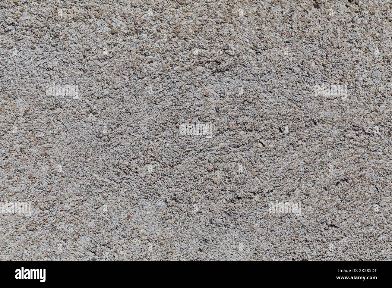 Crushed granite stones wall - close up Stock Photo