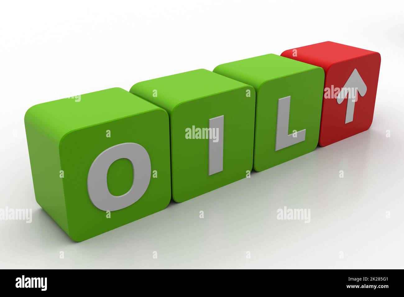 Oil usage increasing concept Stock Photo