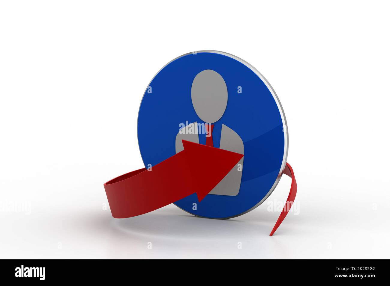 3d render arrow concept forward hi-res stock photography and images - Alamy