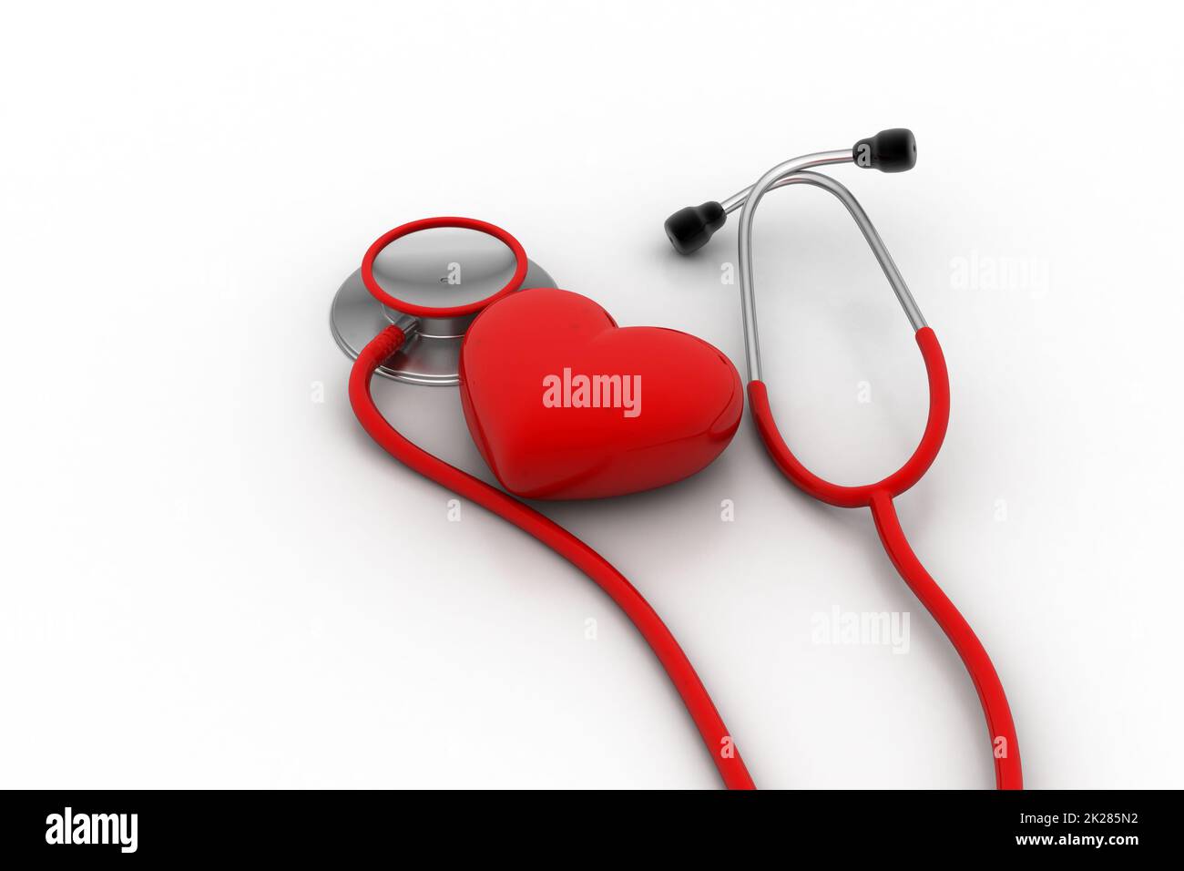 stethoscope with heart sign Stock Photo Alamy