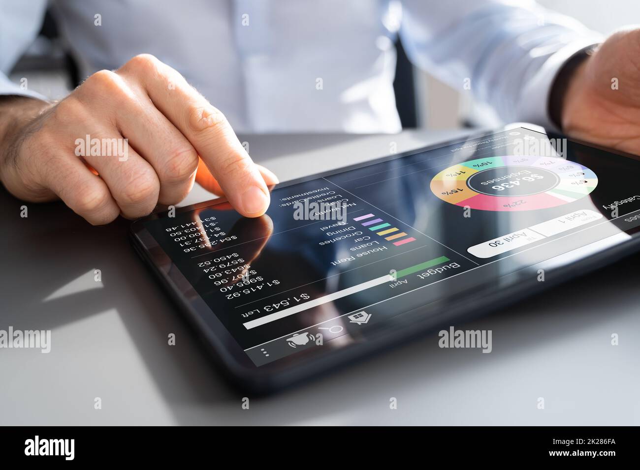 Money Planning Budget Tracker App Stock Photo Alamy