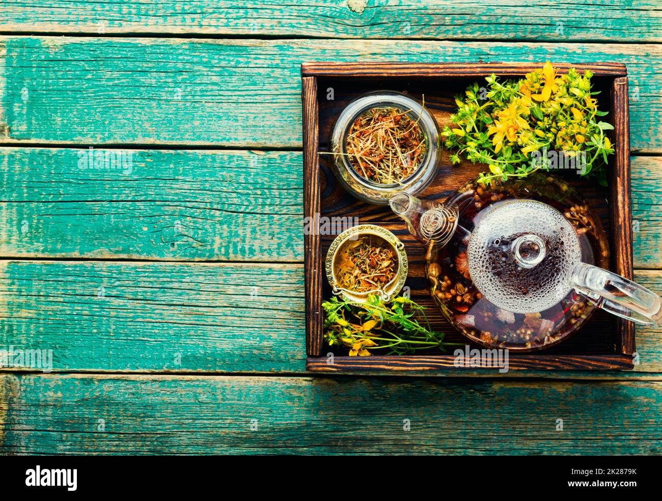 Healing herbs in herbal medicine Stock Photo Alamy