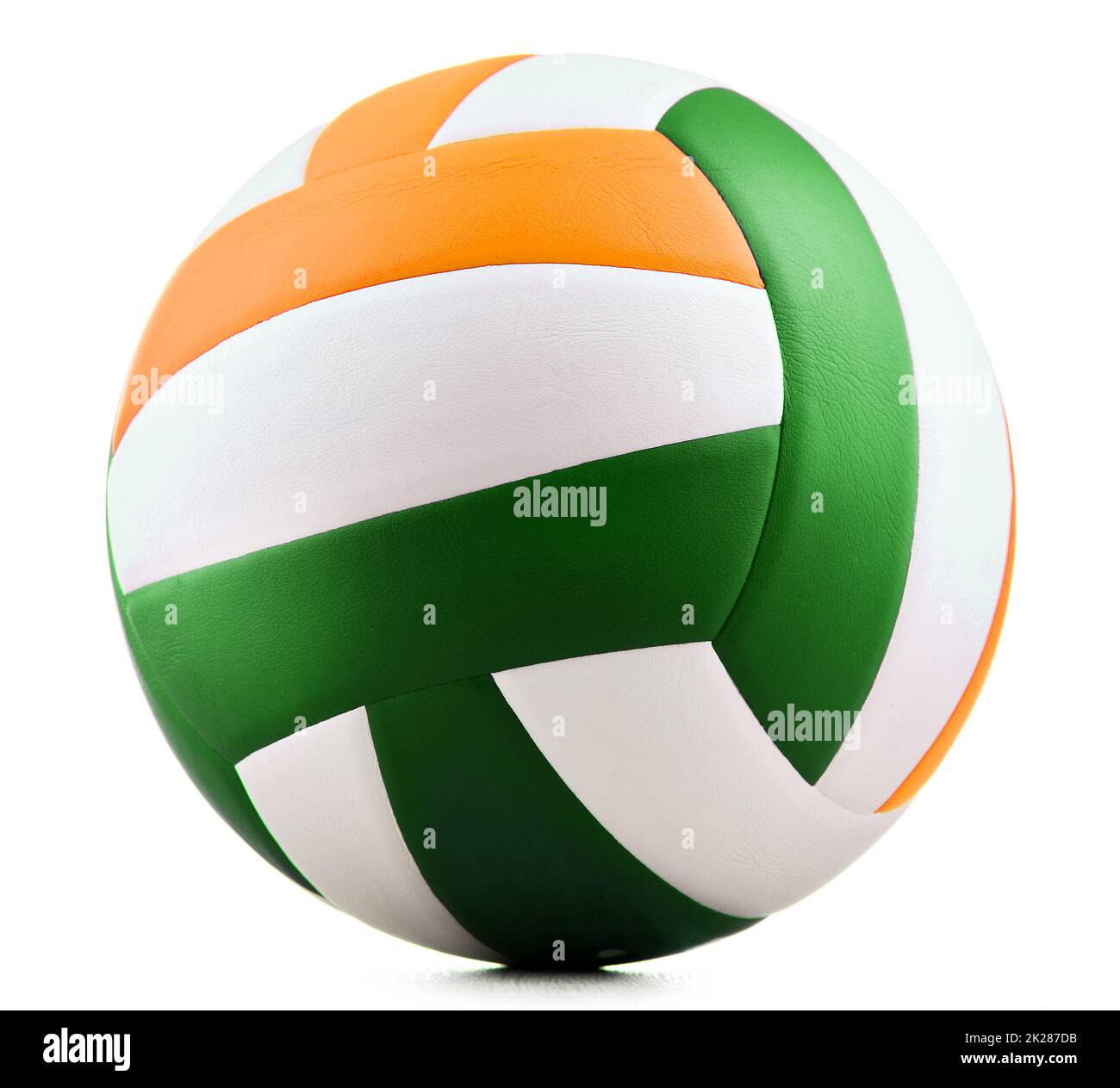 Leather volleyball isolated on a white background Stock Photo Alamy