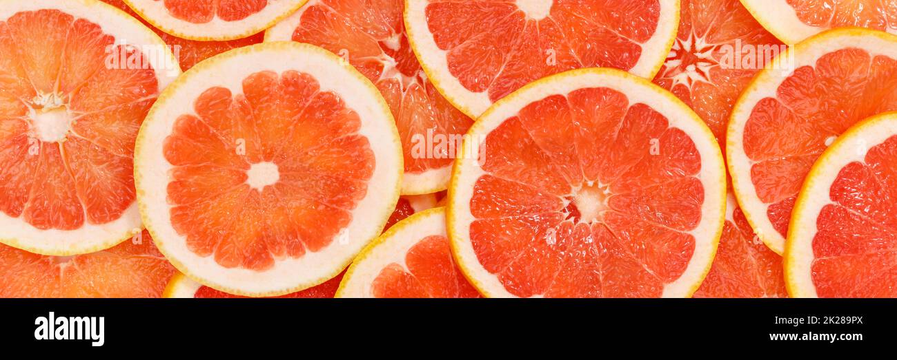 Grapefruits citrus fruits grapefruit banner collection food background