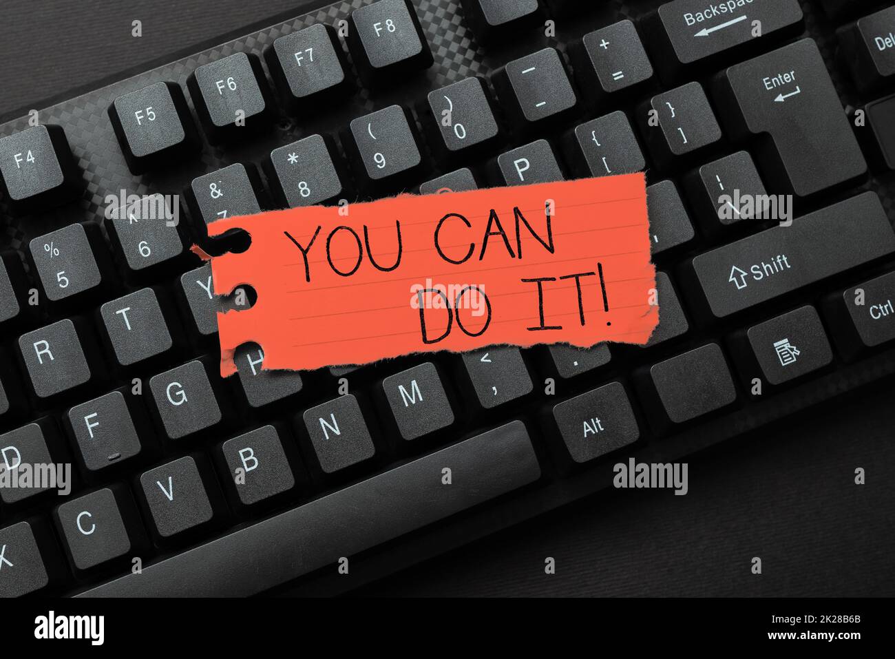Text sign showing You Can Do It. Word for You Can Do It Typing Program Code Script, Abstract Downloading New Online Journal Stock Photo