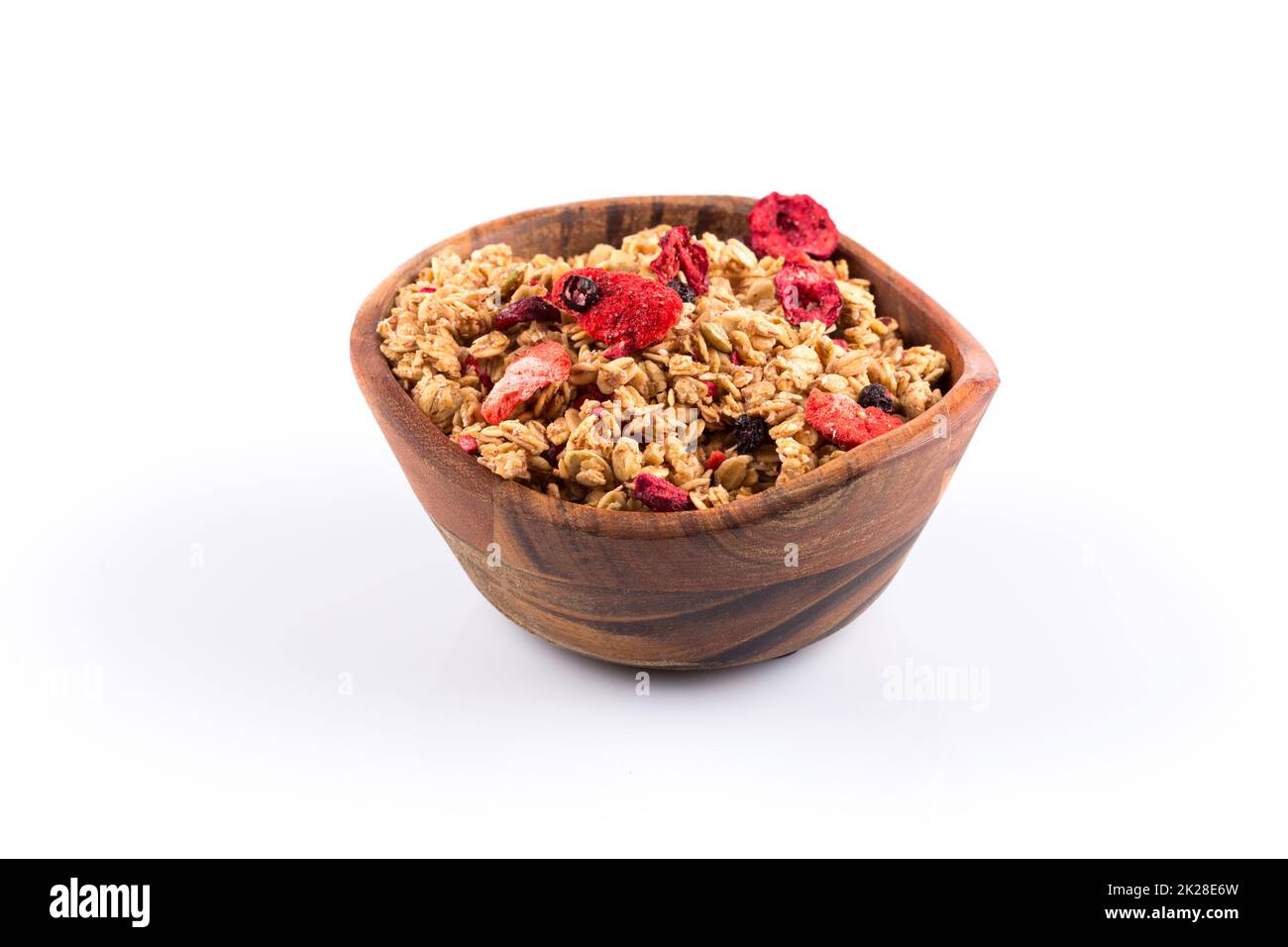 Muesli oat cereals close up background with dry fruits Stock Photo Alamy