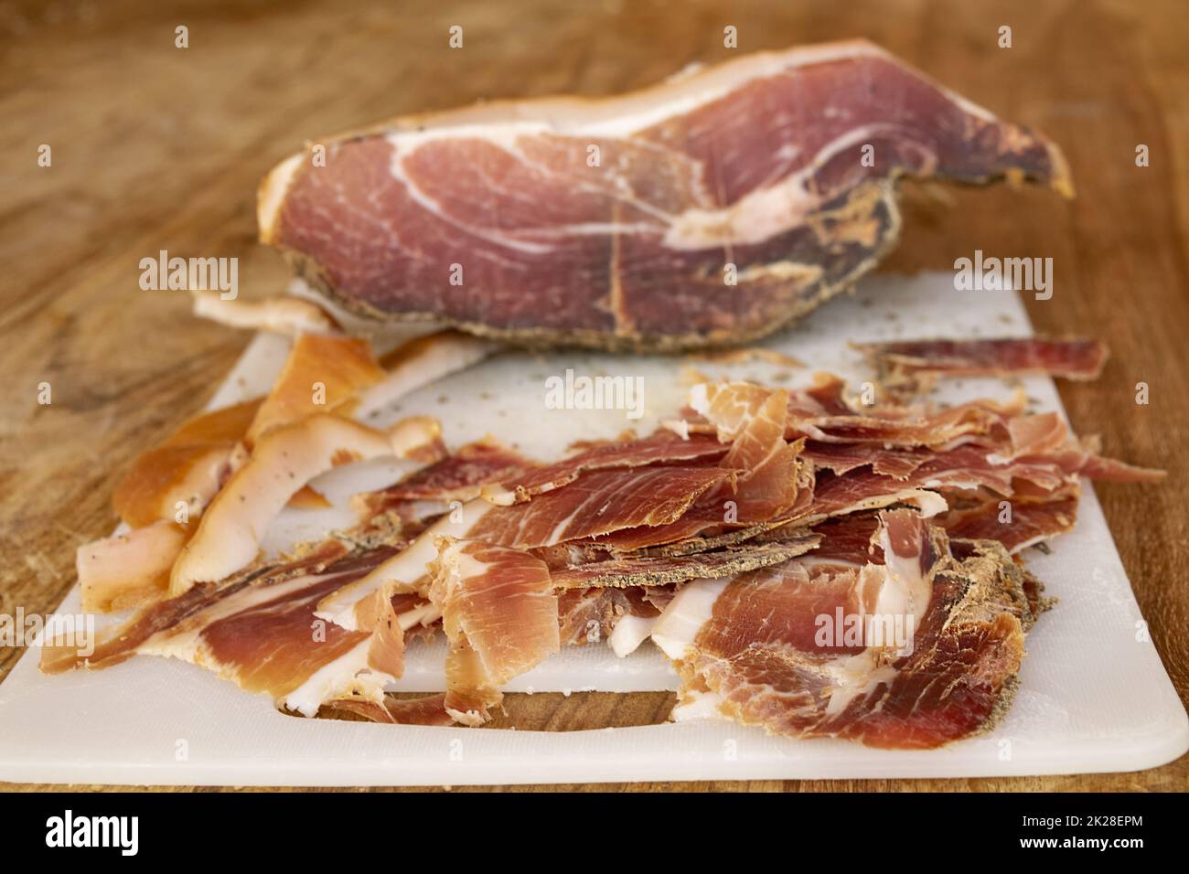 Spanish cured ham Stock Photo Alamy
