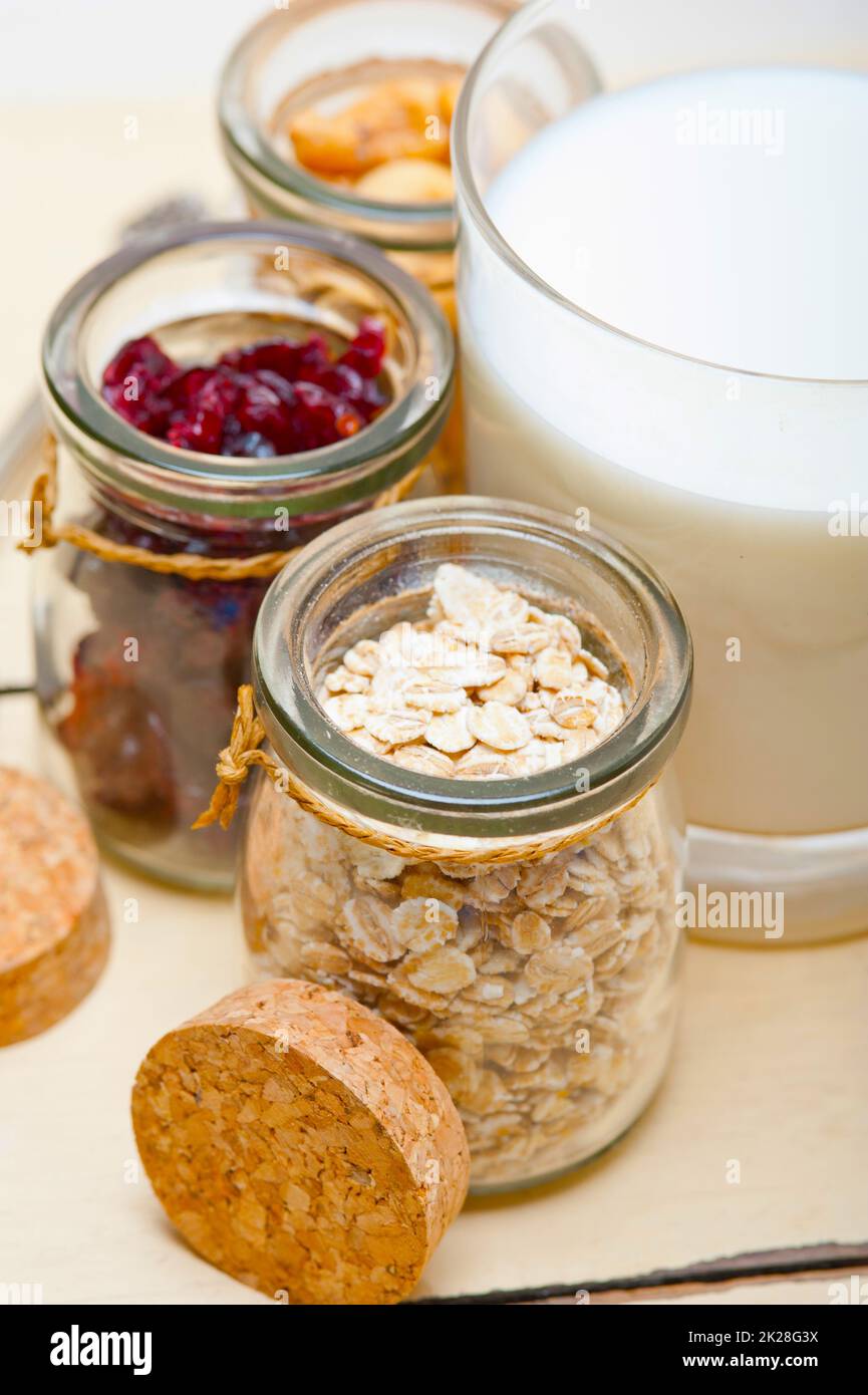 healthy breakfast ingredients Stock Photo - Alamy