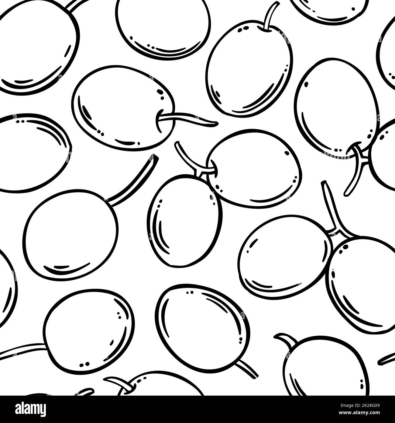 Olives olive branch seamless Cut Out Stock Images & Pictures - Alamy