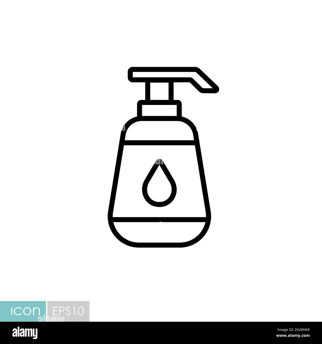 Nursery baby lotion bottle vector icon Stock Photo Alamy