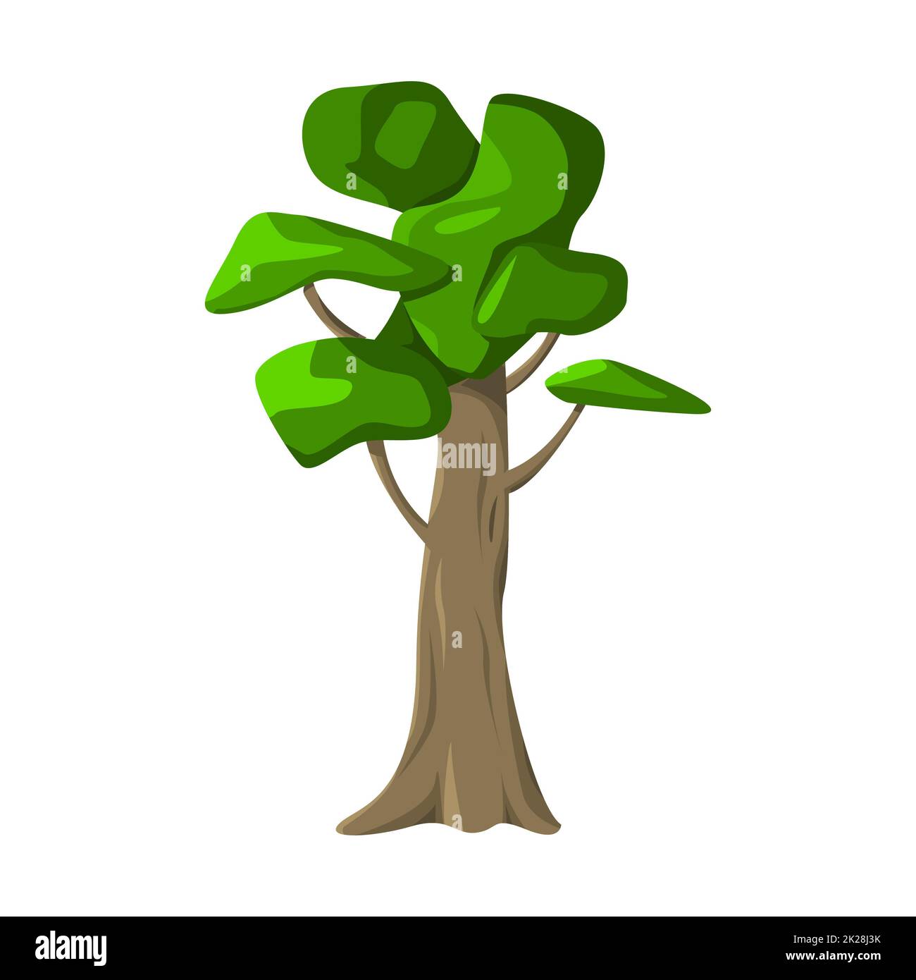 Cartoon big old tree hi-res stock photography and images - Alamy