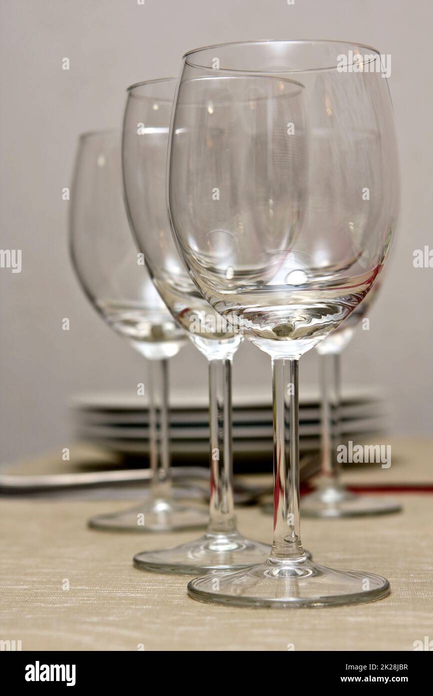 tall wine glasses Stock Photo Alamy